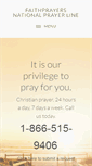 Mobile Screenshot of faithprayers.org
